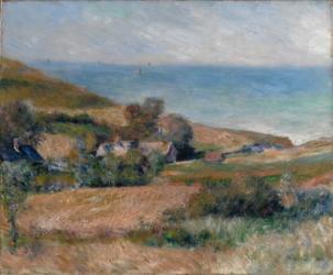 View of the Seacoast near Wargemont in Normandy, 1880 (oil on canvas) | Obraz na stenu