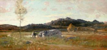 Summer Landscape (oil on panel) | Obraz na stenu
