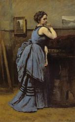 The Woman in Blue, 1874 (oil on canvas) | Obraz na stenu