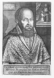 Francis de Sales (engraving) | Obraz na stenu