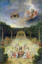The Groves of Versailles. L'Arc de Triomphe (oil on canvas) | Obraz na stenu