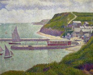 Harbour at Port-en-Bessin at High Tide, 1888 (oil on canvas) | Obraz na stenu