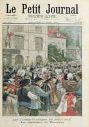 The Resistance in Brittany, from 'Le Petit Journal', 17th August 1902 (coloured engraving) | Obraz na stenu