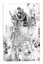 Edward I declaring his son Prince of Wales (w/c on paper) | Obraz na stenu