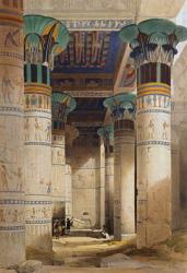 View under the Grand Portico, Philae, from "Egypt and Nubia", Vol.1 (litho) | Obraz na stenu