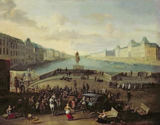 The Pont Neuf, Paris, 1665-69 (oil on canvas) | Obraz na stenu