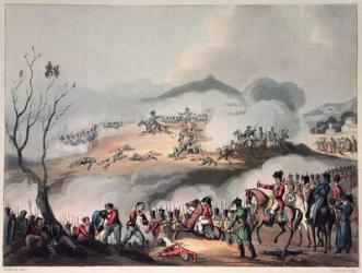 Battle of Orthes, 27th February 1814, engraved by Daniel Havell (engraving) | Obraz na stenu