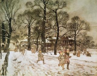 Winter in Kensington Gardens from 'Peter Pan in Kensington Gardens' by J.M. Barrie, 1906 | Obraz na stenu