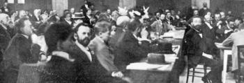 Group of Delegates at the Zionist Congress, Basle, 1897 (b/w photo) | Obraz na stenu
