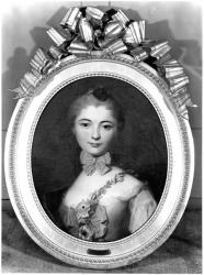 Portrait of Louise Honorine Crozat du Chatel (b.1737) Duchess of Choiseul (oil on canvas) (b/w photo) | Obraz na stenu