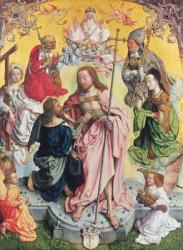 Central panel from the St. Thomas Altarpiece, 1501, Christ and Saint Thomas surrounded by St.Helena, Mary Magdalena, St.Jerome and St.Ambrose (oil on panel) | Obraz na stenu