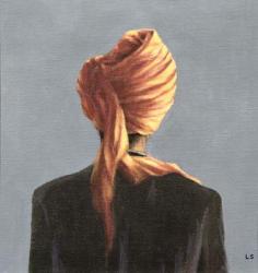 Orange turban, 2004 (acrylic on canvas) | Obraz na stenu