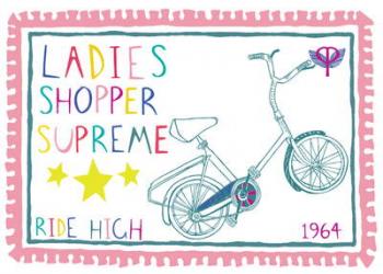 Ladies Shopper Supreme, pen and ink, digitally coloured | Obraz na stenu
