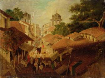 Street in Patna, c.1825 (oil on canvas) | Obraz na stenu