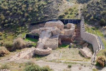 Los Millares Copper Age archaeological site, near Santa Fe de Mondujar, Almeria Province, Spain (photo) | Obraz na stenu
