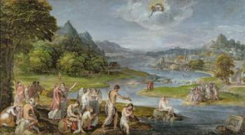 The Baptism of Christ (oil on canvas) | Obraz na stenu