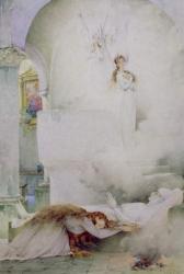 The Death of the Virgin (w/c on paper) | Obraz na stenu