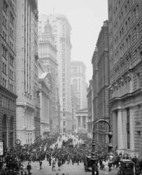 Broad Street, New York City, c.1905 (b/w photo) | Obraz na stenu
