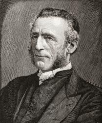 George Ridding, 1828  1904. English headmaster and bishop of Southwell. From The Strand Magazine published 1897. | Obraz na stenu
