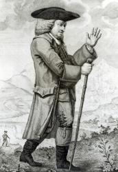 Dr Johnson in his Travelling Dress, 1786 (engraving) (b/w photo) | Obraz na stenu