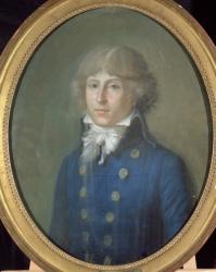 Louis de Saint-Just (1767-94) (pastel on paper) | Obraz na stenu