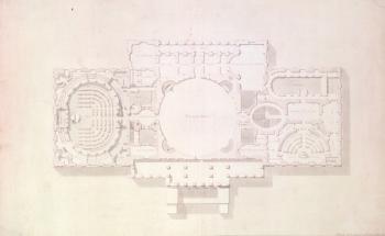 Plan of the Principal Story of the Capitol, U.S., 1806 | Obraz na stenu