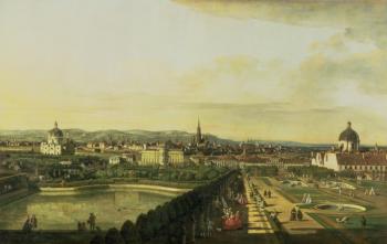 The Belvedere from Gesehen, Vienna | Obraz na stenu