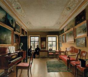 Interior of a Manor House, 1830s (oil on canvas) | Obraz na stenu