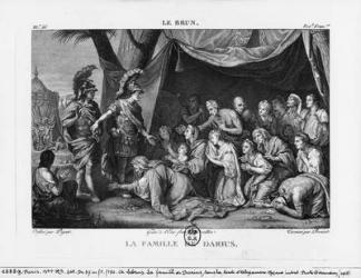 The Family of Darius before Alexander the Great (etching) | Obraz na stenu