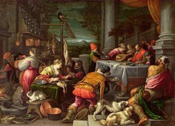 The Rich Man and Lazarus, 1590-95 | Obraz na stenu