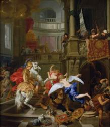 The Expulsion of Heliodorus from the Temple, 1674 (oil on canvas) | Obraz na stenu