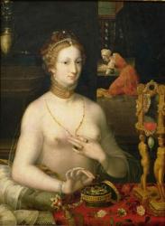 Woman at her Toilet, 1585-95 (oil on canvas) | Obraz na stenu