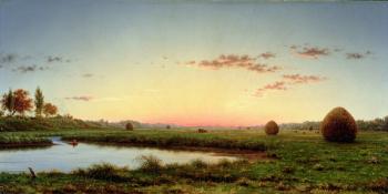 Haystacks on the Newburyport Marshes, 1862 (oil on canvas) | Obraz na stenu