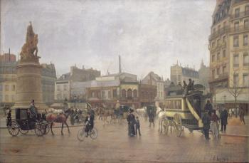 La Place Clichy, Paris, 1896 (oil on canvas) | Obraz na stenu