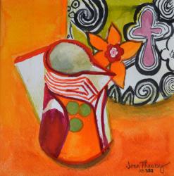 Art Deco Jug and Bowl,2000, (gouache) | Obraz na stenu