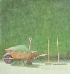 Gardening Still Life, 1985 (acrylic on paper) | Obraz na stenu