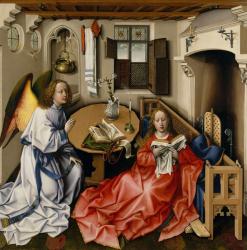 Annunciation Triptych (Merode Altarpiece), c.1427-32 (oil on oak) | Obraz na stenu