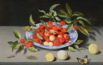 Still Life of Cherries and Peaches | Obraz na stenu
