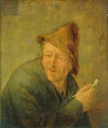 The Smoker, 1640 (oil on oak board) | Obraz na stenu