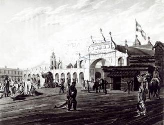 Market Place, engraved by Daniel Havell (1785-1826) 1820 (engraving) (b/w photo) | Obraz na stenu