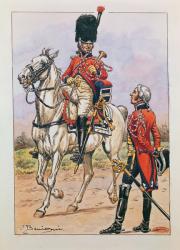 Bugler of the elite cavalry of the Imperial Guard, 1804-06 (w/c on paper) | Obraz na stenu
