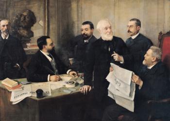 The Board of Directors of 'La Republique Francaise', 1890 (oil on canvas) | Obraz na stenu