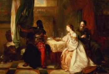 Othello Relating His Adventures to Desdemona, 1869 (oil on canvas) | Obraz na stenu
