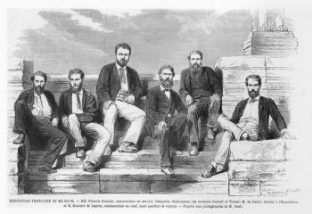 French expedition to the Mekong with Francis Garnier, 1868 (engraving) | Obraz na stenu