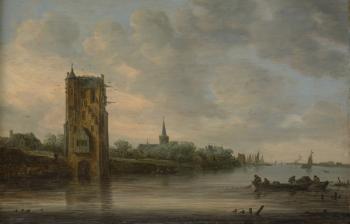 The Pelkus Gate near Utrecht, 1646 (oil on wood) | Obraz na stenu