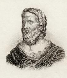 Heraclitus of Ephesus, from 'Crabbes Historical Dictionary', published in 1825 (litho) | Obraz na stenu