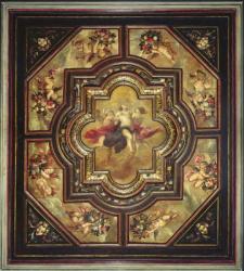 Allegory of Truth, small ceiling panel (oil on wood) | Obraz na stenu