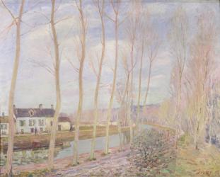 The Loing Canal, 1892 (oil on canvas) | Obraz na stenu