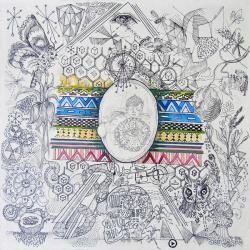 Chaos Theory, 2012, (oil, pen, pencil on paper) | Obraz na stenu