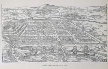 View of Cusco, from Ramusio, pub. 1556 (engraving) | Obraz na stenu